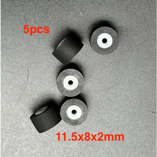 5pcs 11.5mmx8x2 belt pulley rubber audio pressure recorder cassette deck pinch roller for tape recorder Stereo player