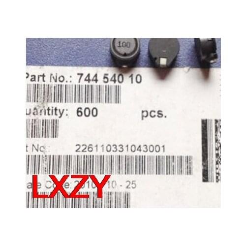Free Shipping 10PCS/lot 74454010 Patch with round shielded inductor 100 10UH 3.2A 12.7*10*4.9MM
