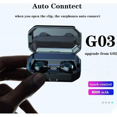 G03 TWS 5.0 Bluetooth Earphone True Wireless for Samsung Galaxy A3 A5 A7 A9 2017 2016 A8 2018 Music Earbud Charging Box