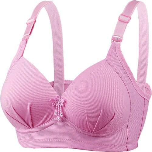 Women Bra Wireless Underwear Push Up Bras for Women Adjusted-straps Ladies Bralette 34 36 38 40 42 44 A B C