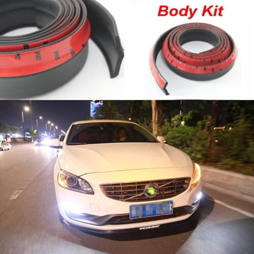 Auto Car Front Lip Deflector Lips Skirt For Volvo S40 S40L S60 S70 S80 S90 V40 V50 V60 V90 Spoiler Lip Spliter Valance Surround