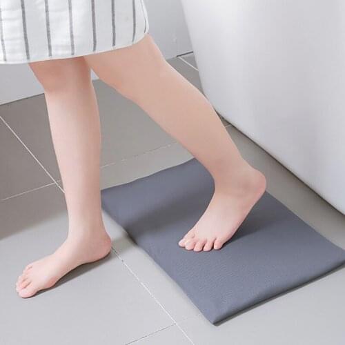 Diatomite Bath Mat Absorbent Non-slip Bathroom Carpet Soft Fast Drying Toilet Shower Foot Pad Household Floor Decoration Mats