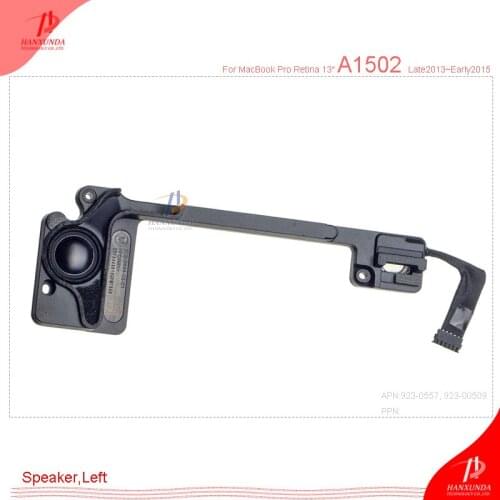 Hanxunda 923-00509, 923-0557 speaker left for MacBook Pro 13" Retina A1502 replacement Mid 2012 to Mid 2015