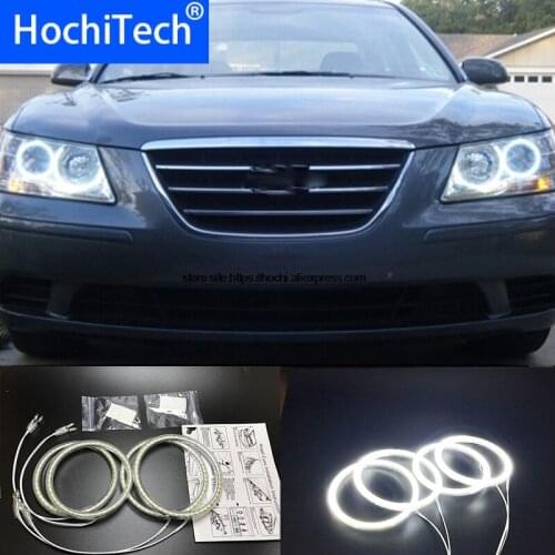 HochiTech for Hyundai Sonata NF Transform Ultra bright SMD white LED angel eyes 2600LM halo ring kit daytime running light DRL