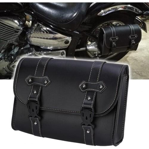 Motorcycle Tool Bag Retro Durable Faux Leather Saddlebag Container Holder for Honda for Sportster XL883 XL1200