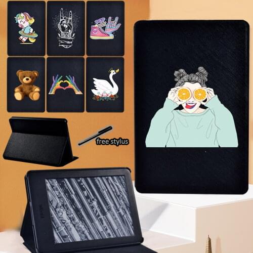 For Kindle 2019/2016 Leather Stand Cover for Kindle Paperwhite 1 (5th Gen)/2 (6th Gen)/3 (7th Gen)/4 (10th Gen) Tablet Case