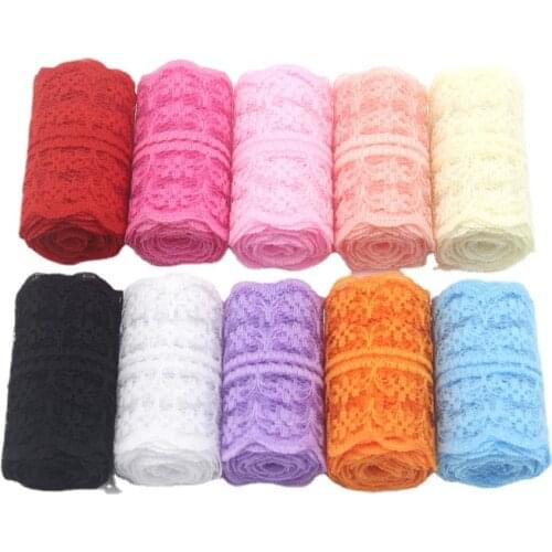 1 Meters 4.5cm Lace Tape DIY Apparel Sewing Fabric Multicolor Lace Trimming Gift Packaging Lace Ribbon DIY Sewing Accessories