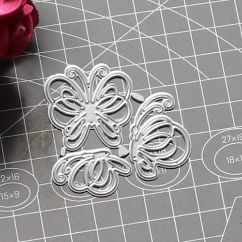 Metal Cutting Dies 3pcs Small Butterfly Stencil Template For DIY Scrapbooking Embossing Paper Greeting Card Album Decor