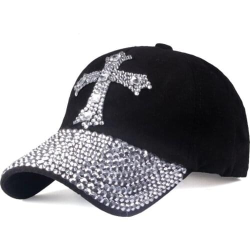 Mens and Womens Baseball Caps, Peaked Caps, Sun Hats, Sports Caps, Casual Caps, Free Shipping, Pure Cotton Rhinestone Hats