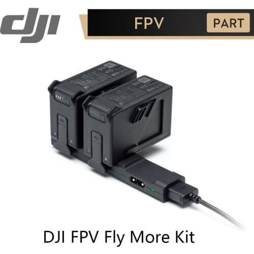 DJI FPV Drone Fly More Kit Include 2 DJI FPV Intelligent Flight Batteries and 1 FPV Battery Charging Hub Extended Flight Time