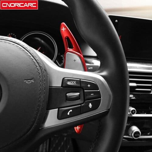 Steering Wheel Shift Paddle Sequins Decoration Cover Trim Stickers For BMW 5 6 7 Series X3 G30 G38 G01 G08 Car Styling Interior