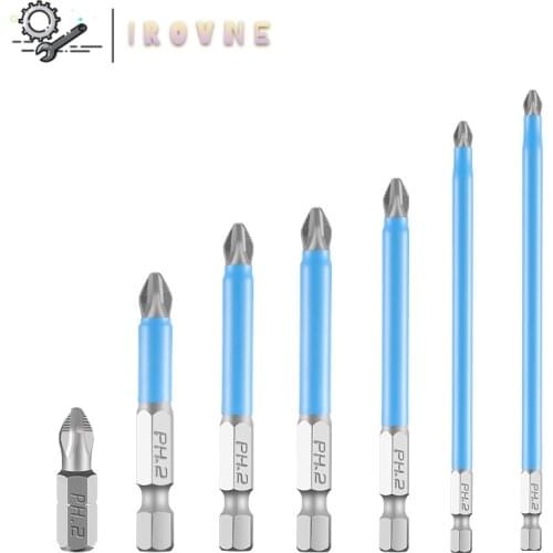25/50/70/90/127/150mm non-slip Cross drill bit for drilling magnetic PH2 electric screwdriver bit S2 strong magnetic long bit