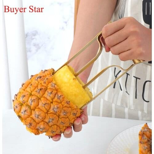 New Manual Stainless Steel Pineapple Slicer Cutter set kitchen utensils Ananas Peeler Knife Vegetable Fruit metal Serving tools