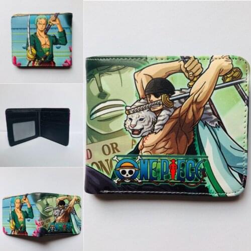 Wholesale new arrival anime wallet one piece luffy/Ace Cosplay PU purse men Wallet for credit cards Card Holder with coin pocket