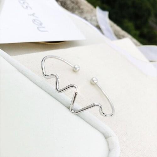 Korean Version Of Simple Personality Open Bracelet The Girl Friend Gift Bracelet Female Jewelry Accessories