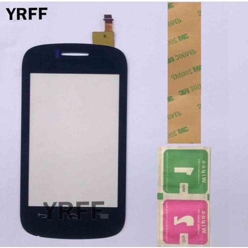 Touch Screen For Alcatel One Touch C1 4015 OT4015 Touch Screen Panel Digitizer Panel Front Glass Mobile 3M Glue Wipes