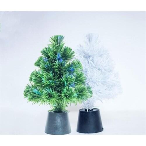 30cm Bright Colors LED Fiber Optic Night Light-Up Toy Lamp USB Powered Small Christmas Tree Party Decor Romantic Lighting