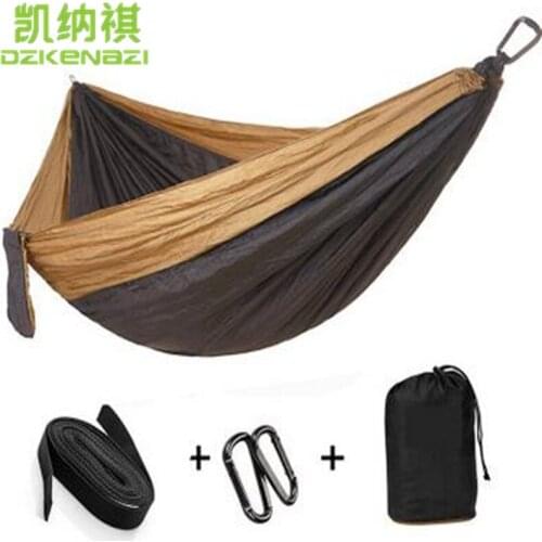 Two-person 275 x 140 CM High Strength Camping 210T Parachute Hammock Hanging Bed