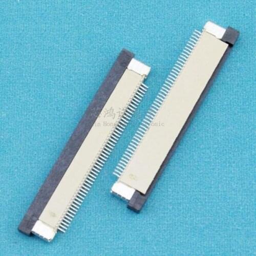 WZSM New FFC FPC Ribbon flat cable connector socket 0.5mm pitch spacing 50Pin 50 Pin Then under Drawer FFC FPC connector