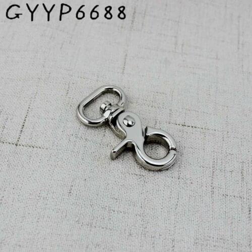 10-50pieces 16mm Silver metal swivel lobster clasps clip snap hook thick clasp key chain outdoor lanyard craft bag parts