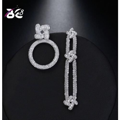 Be 8 New Korean Charm Asymmetrical Earrings, Round Shaped Earrings for Women Fashion Drop Earring Luxury Jewelry E498