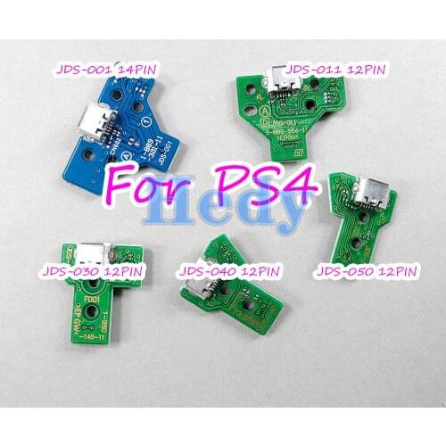 2pcs JDS 001 011 030 040 050 For Playstation 4 Controller USB Charging Board Port for PS4 JDS030 JDS001 JDS011 JDS040 JDS050
