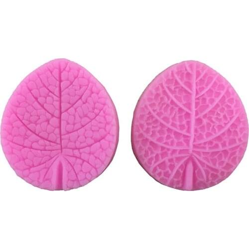 2PC Leaf Shaped Silicone Mold Soap Fondant Cake 3D Food Grade Silicone Mould Cake Decorating Tools Confeitaria Tools Accessories