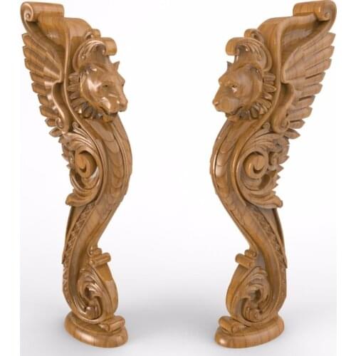 3d STL Furniture Decor Decoration Collection for CNC Router Engraver Machine Relief Artcam D028