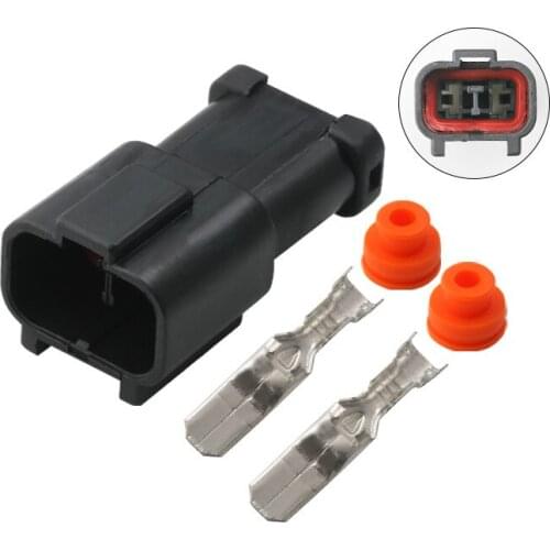 5pcs/lot 2 pin 6.3mm Excavator pressure switch plug auto speed water temperature connector 7222-6423-30