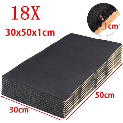 9/18/27x 30x50cm 10mm Car Sound Proof Deadening Mats Anti-noise Sound Insulation Cotton For Hood Engine Cover