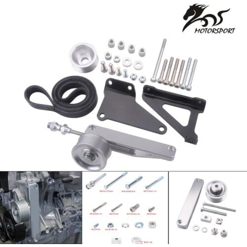 A/C & P/S Eliminator Delete Pulley Kit for Honda Acura K20 K24 Engines