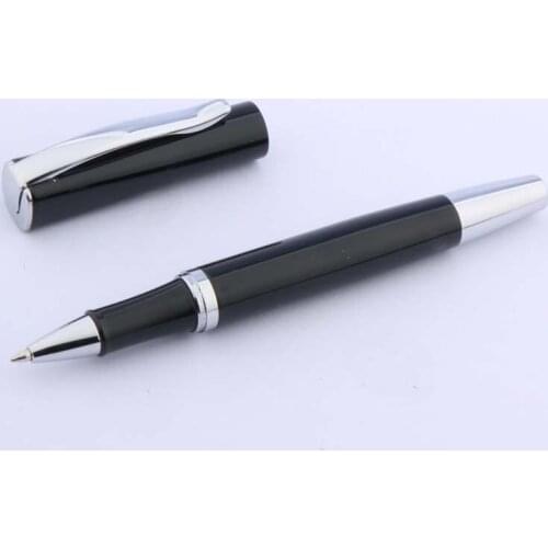 Baoer 051 Black metal silver gift Rollerball pen Stationery Office school supplies Writing Gift