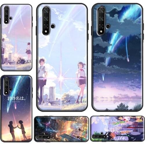Anime Your Name Makoto Shinkai Case For Huawei Nova 5T Y6 Y7 Y9 2019 Cover For Honor 10 Lite 8A 8X 9X 20 Pro 10i Coque