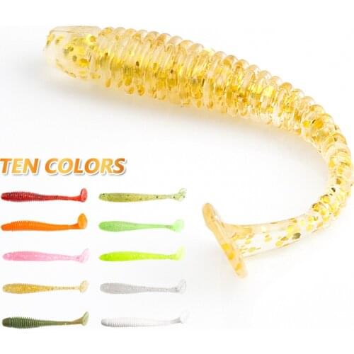 DONQL 10pcs Soft Worm Fishing Lure 2g 7cm 0.7g 5cm Floating Wobblers Silicone Carp Baits Artificial Swimbaits Fishing Tackle
