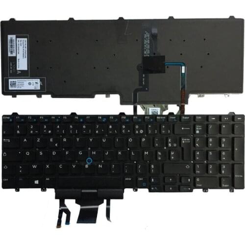 French laptop keyboard for Dell Latitude 15 5000 E5550 E5570 FR with Backlight keyboard