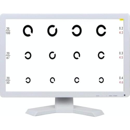 Class I Instrument classification and Black Color DIGITAL VISUAL ACUITY EYE OPTOTYPE TESTING CHART
