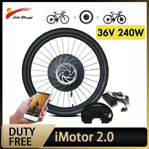 Duty Free iMotor 2.0 Electric Bicycle Conversion Kit 36V Front Wheel Electric Bike Conversion Kit 20"2"26"27.5"29"700C MTB Bike