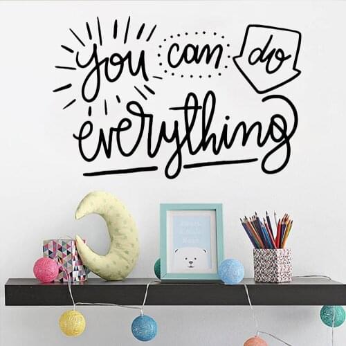 Creative everything Removable Art Vinyl Wall Stickers For Kids Rooms Diy Home Decoration Mural Custom Decal Stickers