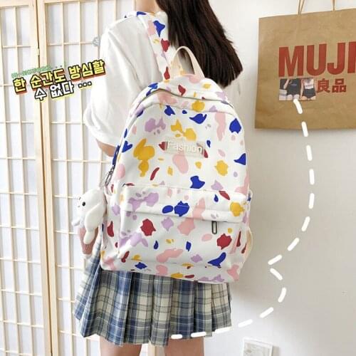 Lovely Women Backpack Korean Harajuku Kawaii Students Anti-theft Backpack School Bag for Teenager Girls travel backpacks Female