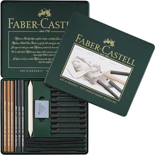 Scribble scribble pen FABER CASTELL 22 pieces sketch pencil set rubber charcoal paper painting combination 112967
