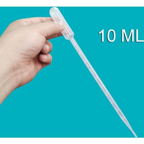 4 pcs 10ml Test tube Transparent plastic straw Liquid dropper Student stationery Chemistry class laboratory Teaching equipment