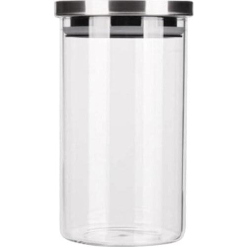 Transparent Glass Dry Grains Food Storage Container Jars Kitchen Organizers Sealing Storage Case Glass Sealed Storage Tank
