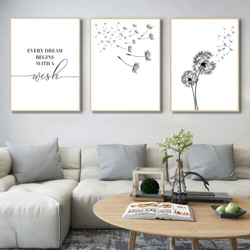 Nordic Landscape Poster Inspiring Quote Wall Art Picture Black White Canvas Print Painting For Home Living Room Wall Decoration