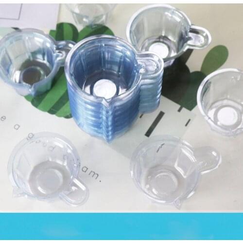 50/100PCS 40ML Disposable Plastic Cup for DIY Resin UV Epoxy Silicone Jewelry Making Tools Dispense Disposables Color Cup