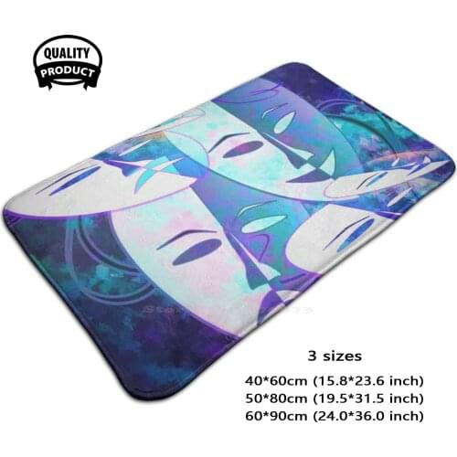 Theatre Comfortable Door Mat Rug Carpet Foot Pad Blue White Violet Dramatic Theatre Theatre Drama Stage Musicals Actor Acting