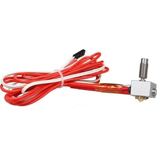 Universal Extruder Heater Block For Anet A2 A8 3D Printer Parts DIY Hotend Kit Nozzle Extruder Throat Heater 1.75mm/0.4mm