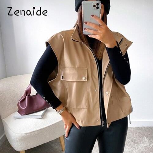 Женские кожаные куртки ZENAIDE China At AliExpress