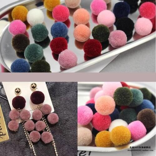 10pc Pompom Decoration Home 15mm Soft Pompones Fluffy Plush Crafts Diy Pom Poms Ball Furball Wedding Decorations Sewing Supplies