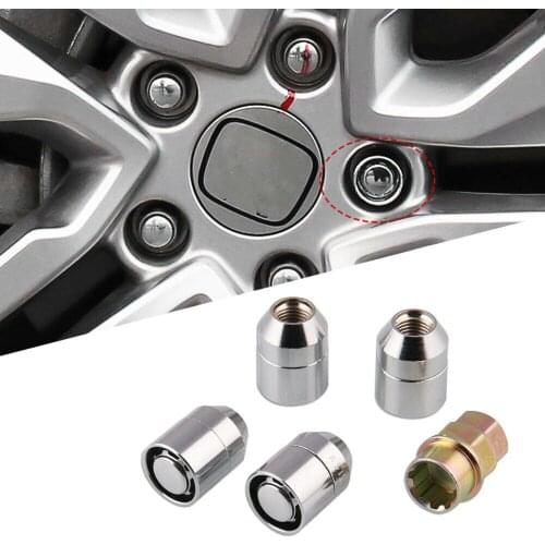 5pcs/set Anti-theft Wheel Lock Set M12*1.5 Lug Nuts 4 Locks + 1 Key Set For Tacoma
