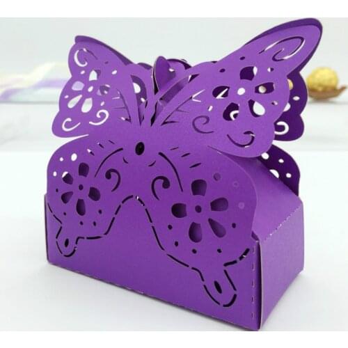 50pcs/lot Butterfly Candy Box Vintage Wedding Favors and Gifts Box Wedding Sweet Bag Sweets Gift Wedding Decorations 7zSH147